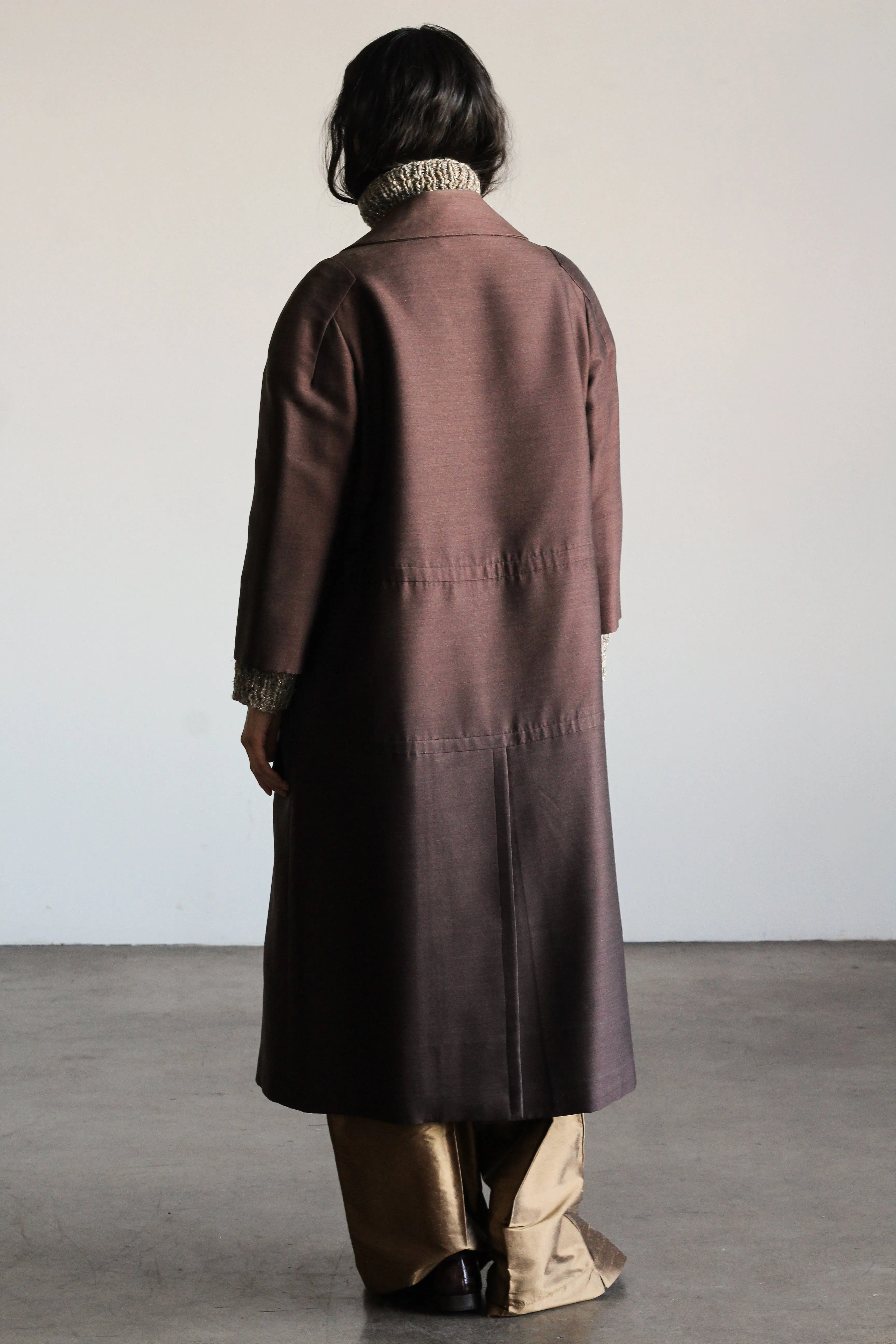 1960's JAMES GALANOS silk overcoat | VINTAGE