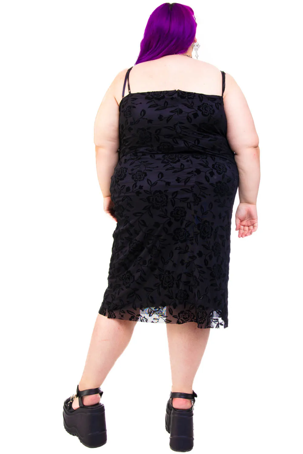 Black Floral Cameron Dress