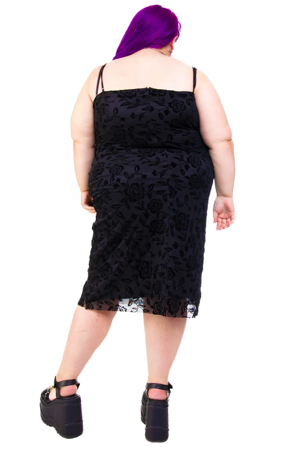 Black Floral Cameron Dress