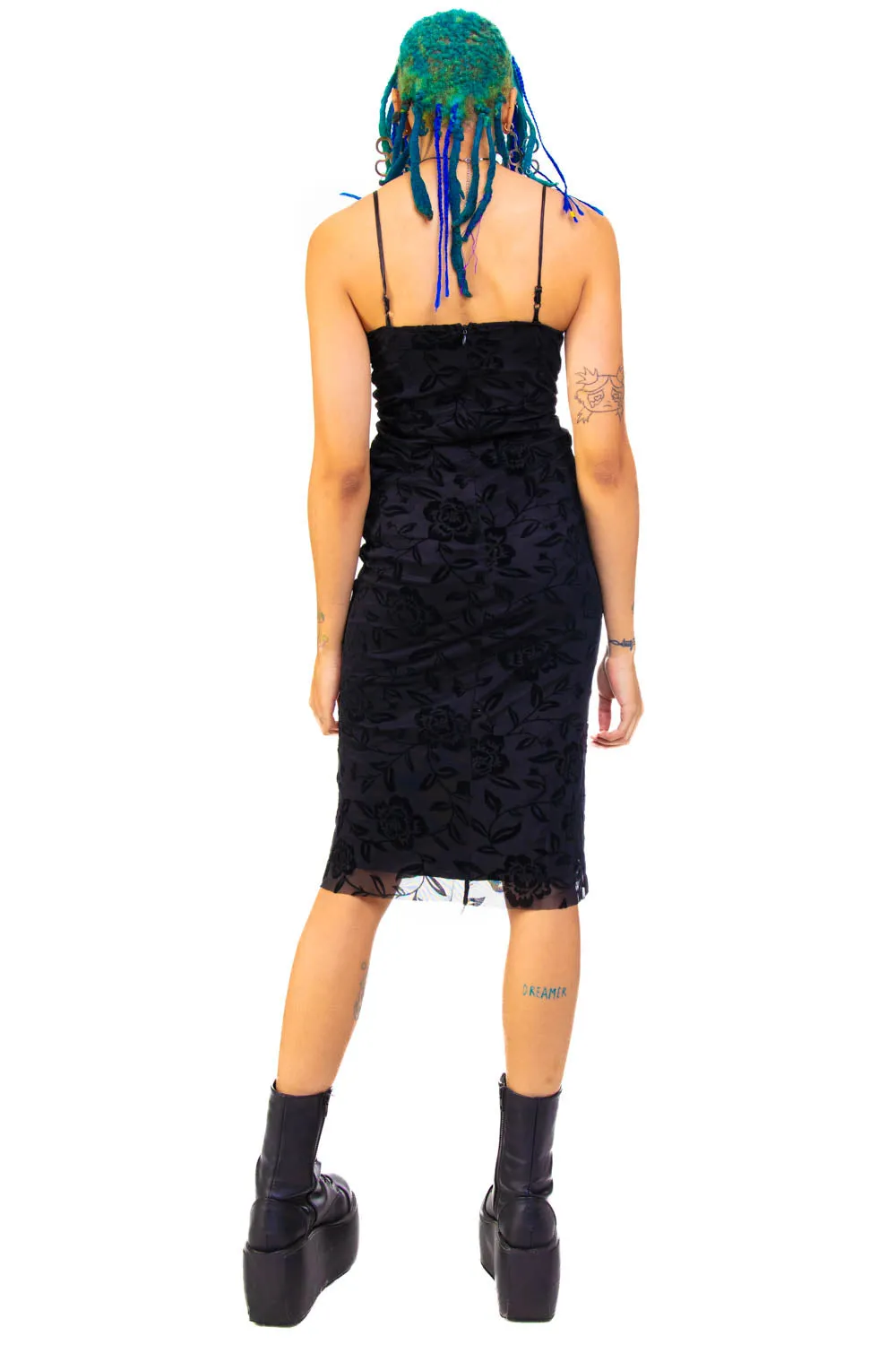 Black Floral Cameron Dress