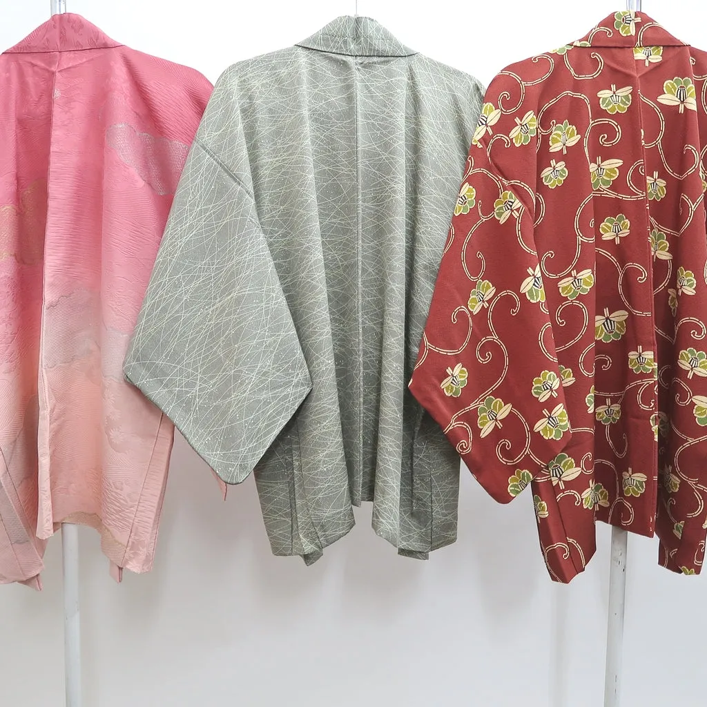 Bundle 15pcs Silk Haori Jacket Wholesale Bulk Free Shipping #542