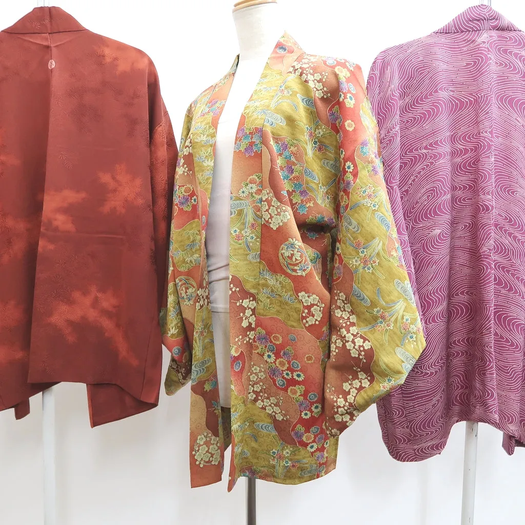 Bundle 15pcs Silk Haori Jacket Wholesale Bulk Free Shipping #542