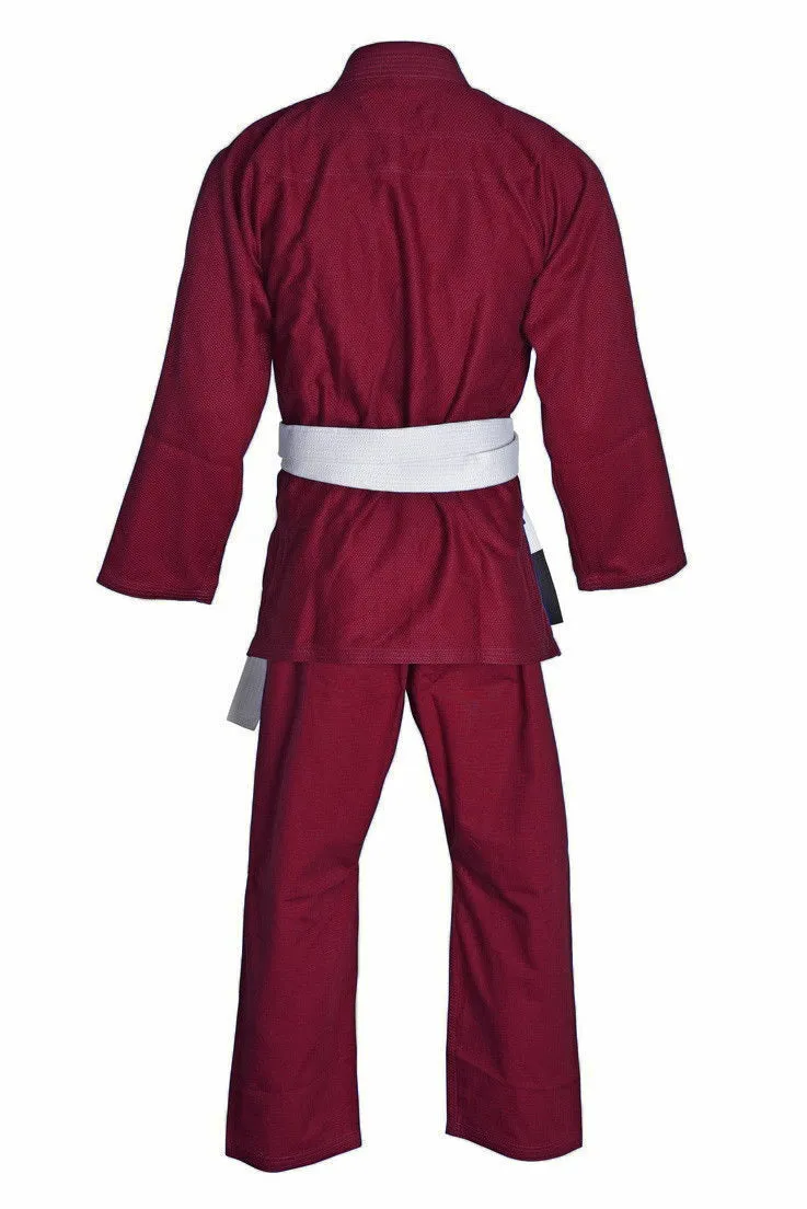 Burgundy Color Custom Brazilian JIU-JITSU GI/ BJJ KIMONO