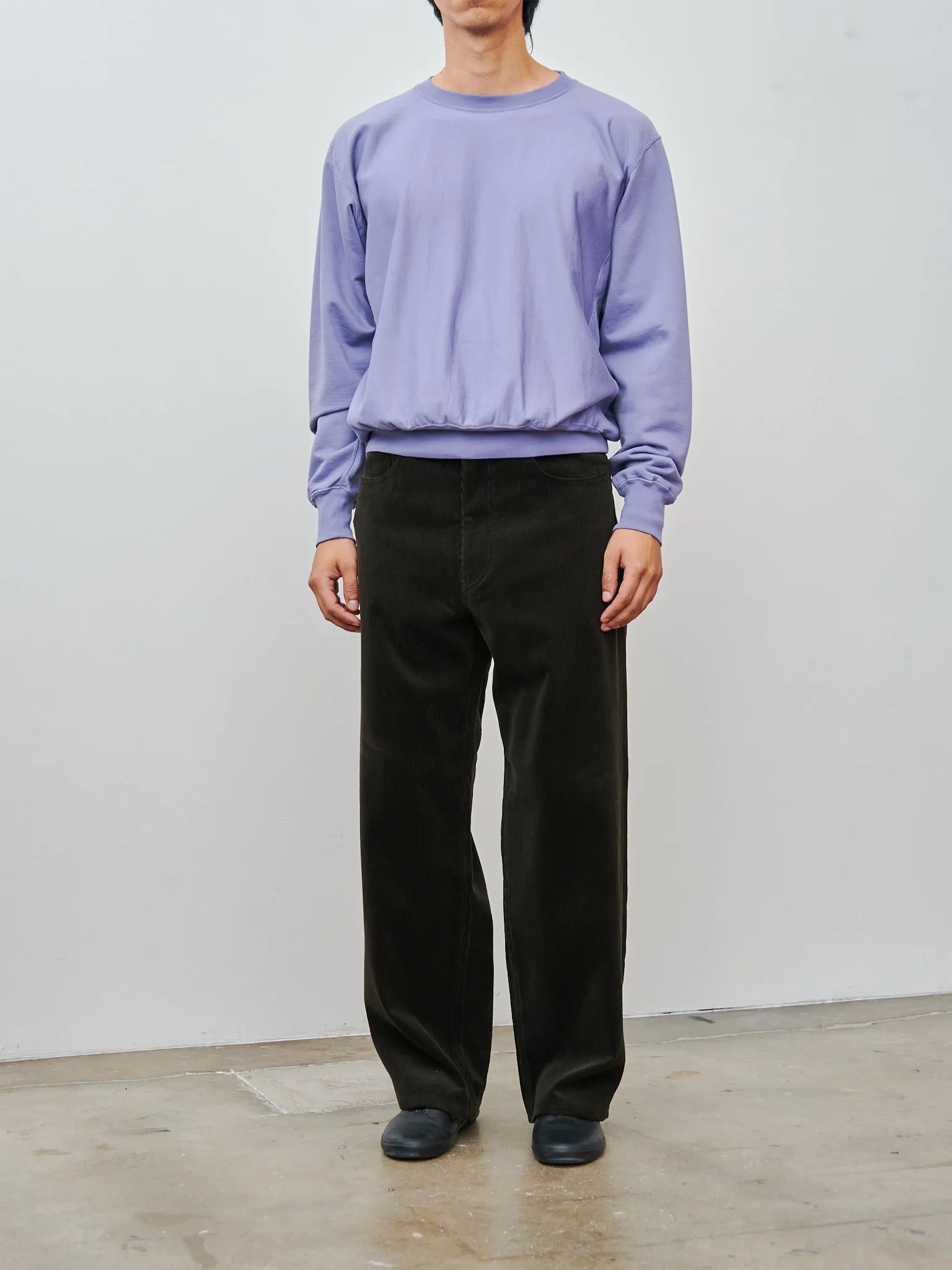 Elastic High Gauge Sweat P/O - Purple