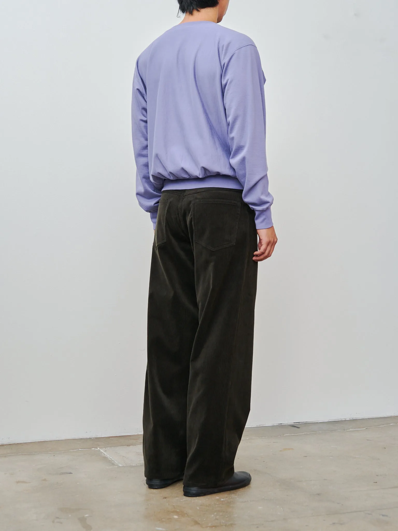Elastic High Gauge Sweat P/O - Purple