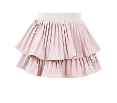 Girlary Woman Solid Y2K Pleated White Skirt 2024 Summer High Waist Layered Ruffles Mini Skirt Preppy Style Fashion Faldas Para Mujeres