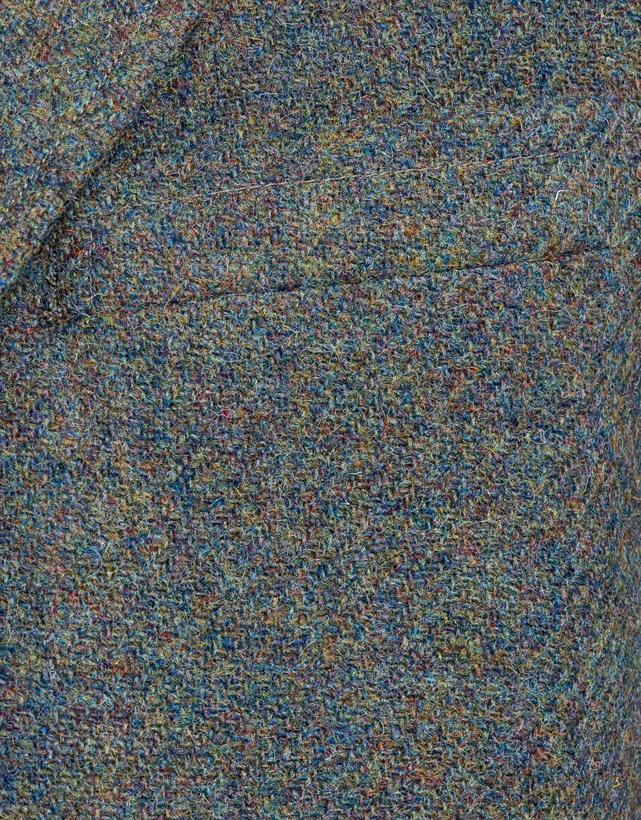 HARRIS TWEED OLIVE BLUE MARL SPORT COAT - MTO