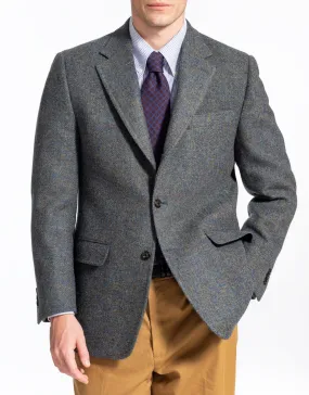 HARRIS TWEED OLIVE BLUE MARL SPORT COAT - MTO