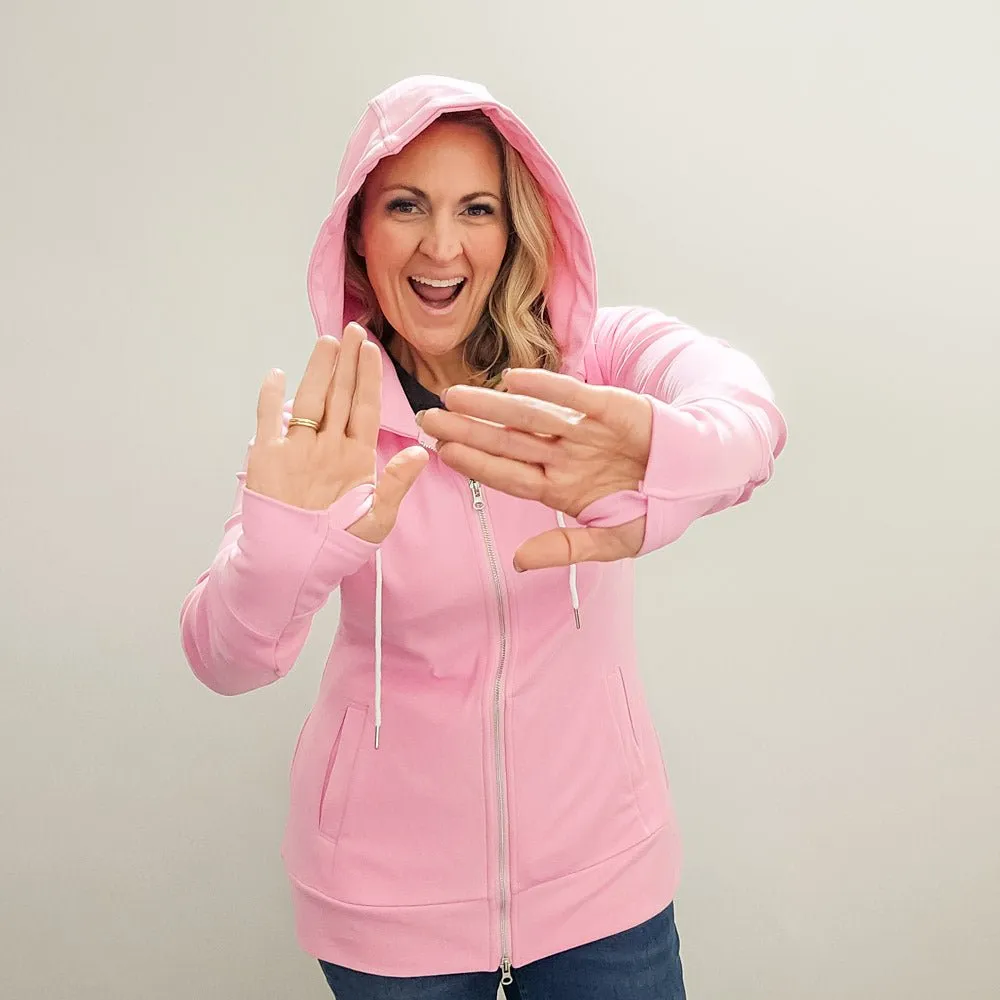 Lux Pink Fleece Full Zip