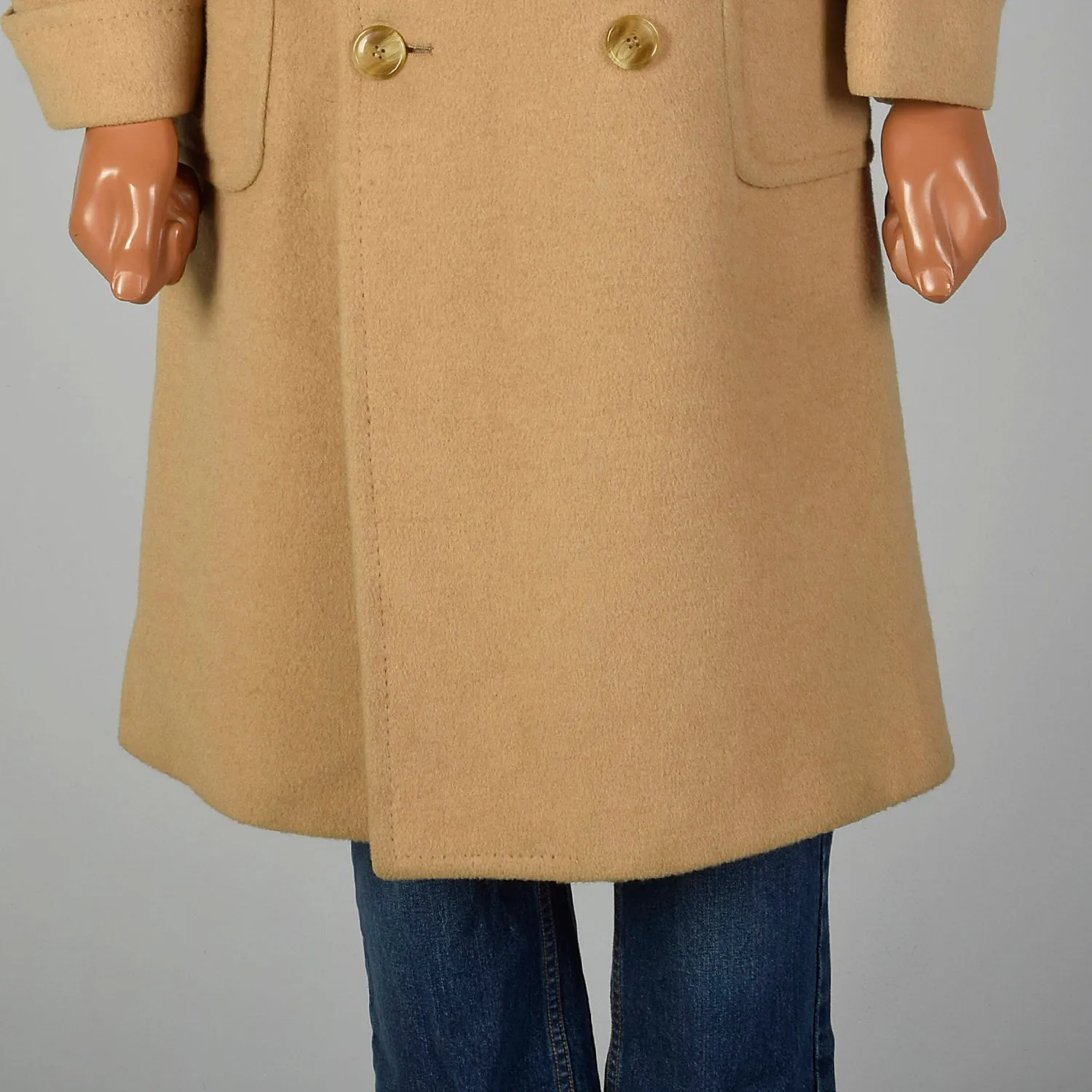 Medium 1970s Men's Tan Camel Hair Coat