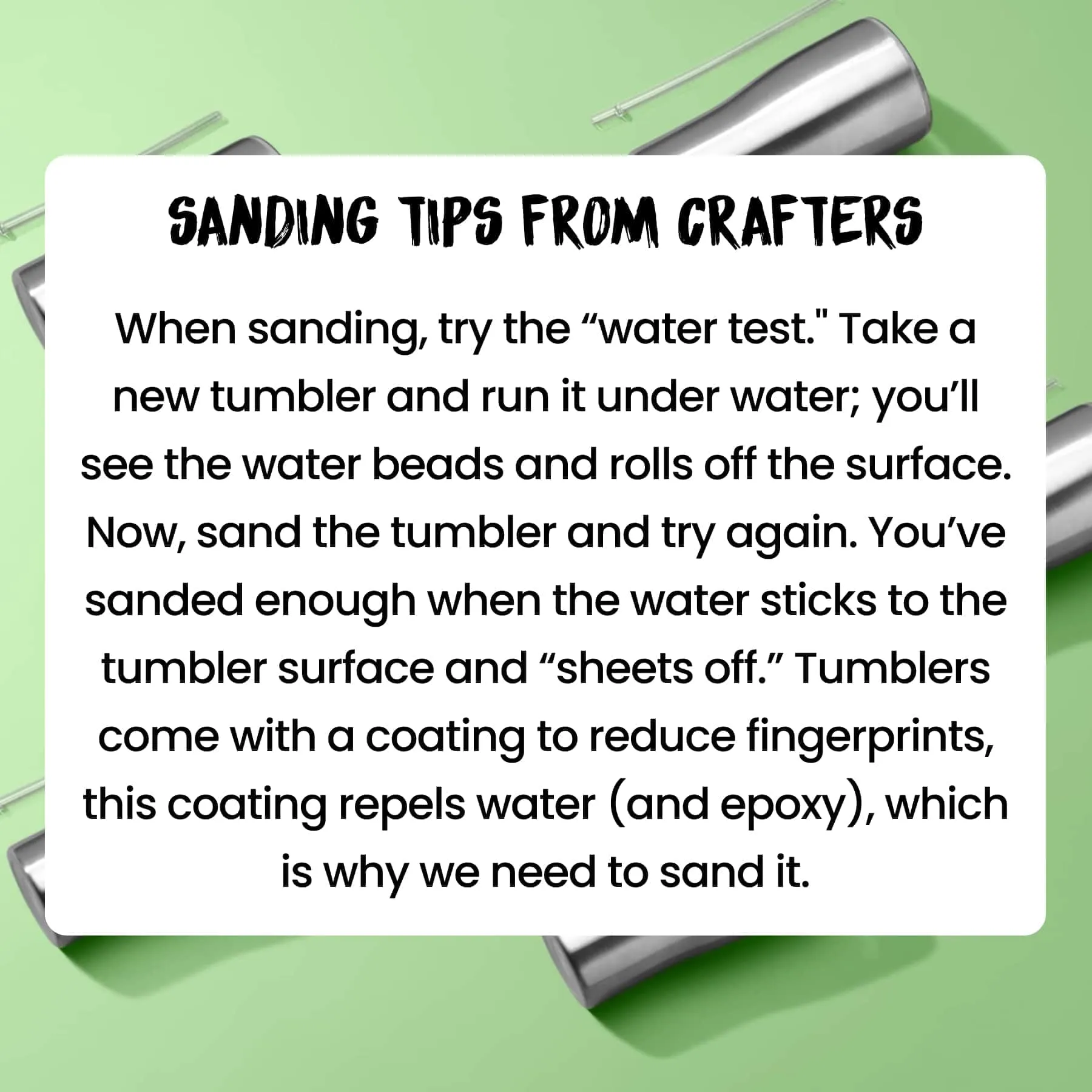 Pre-Sanded 30oz Skinny Tumbler