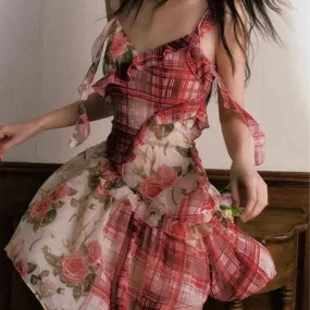 Rose Petal Tea at the Garden Picnic              Dress Kawaii Academia Y2K Cottagecore Coquette Fairycore Dollette Princesscore