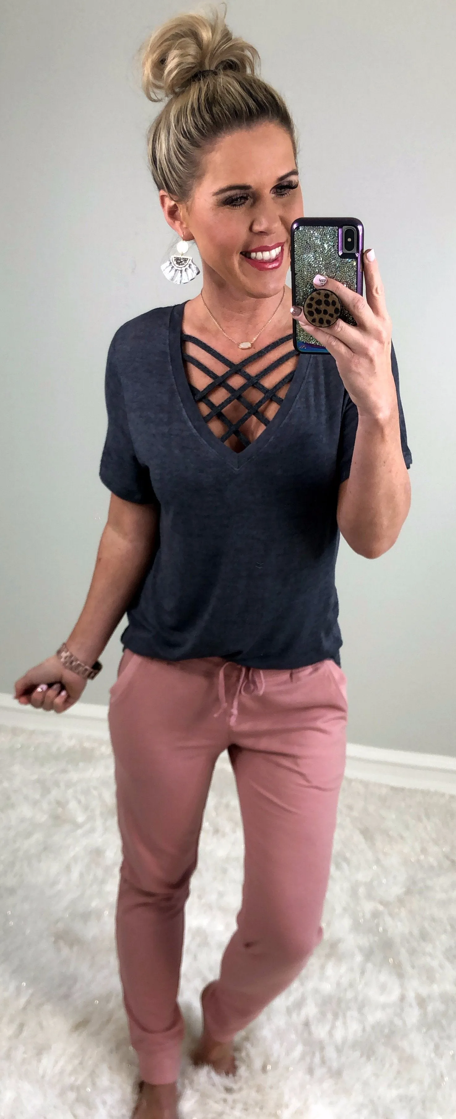 Rose Pocket Joggers