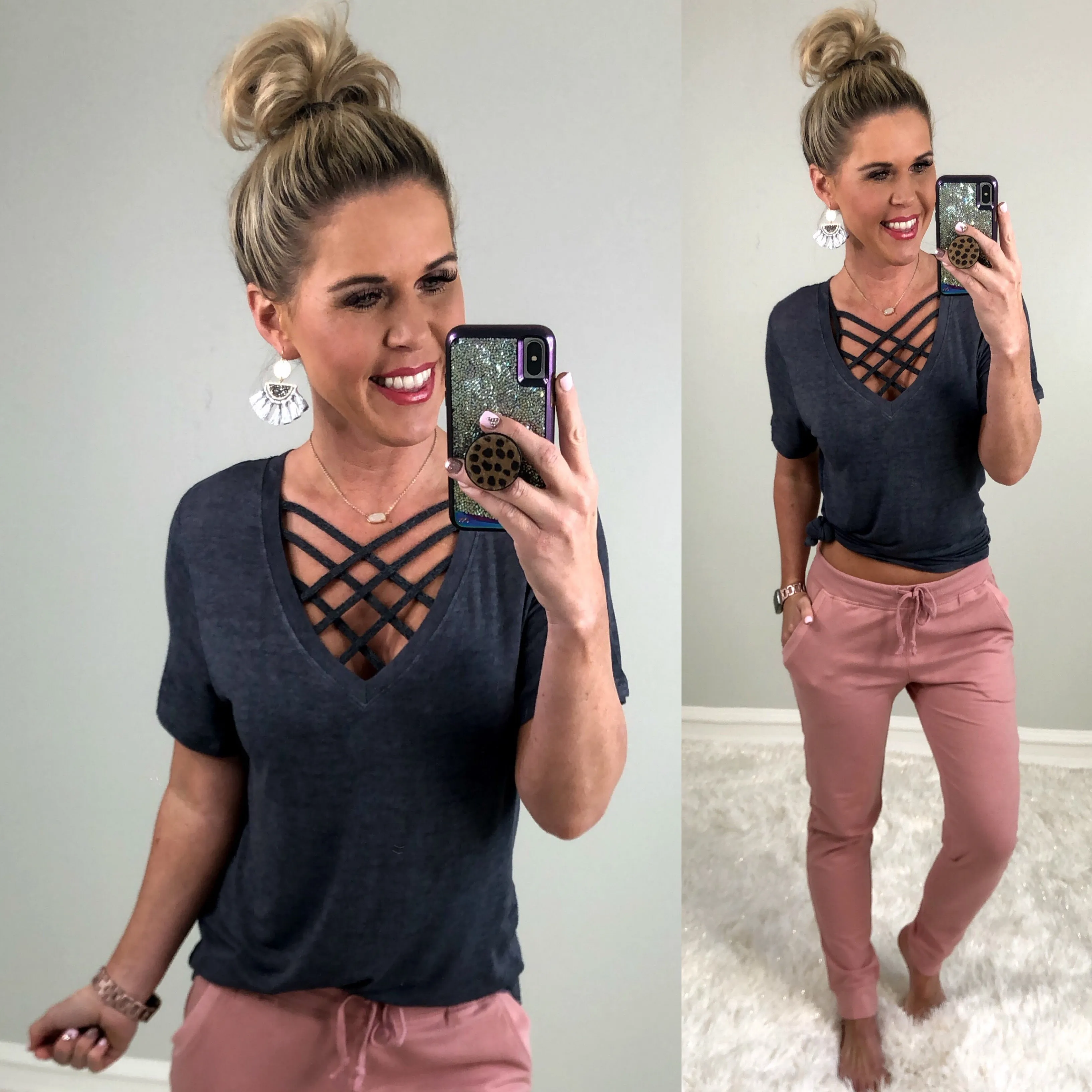 Rose Pocket Joggers