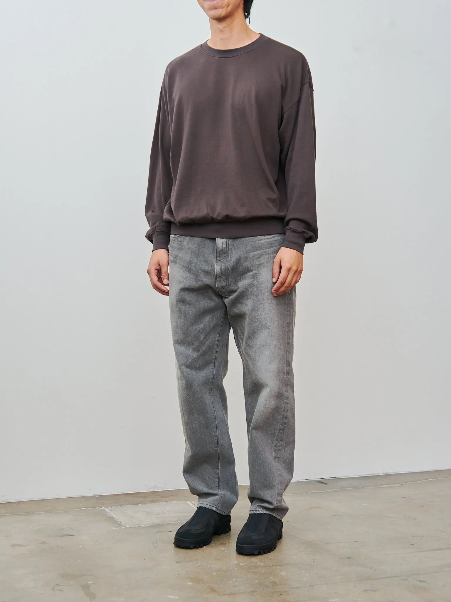 Super High Gauge Sweat P/O - Dark Brown