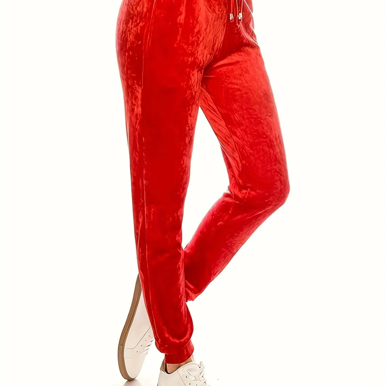 Super Soft Velvet Women's Casual Jogger Leggings for Winter Yoga Pants