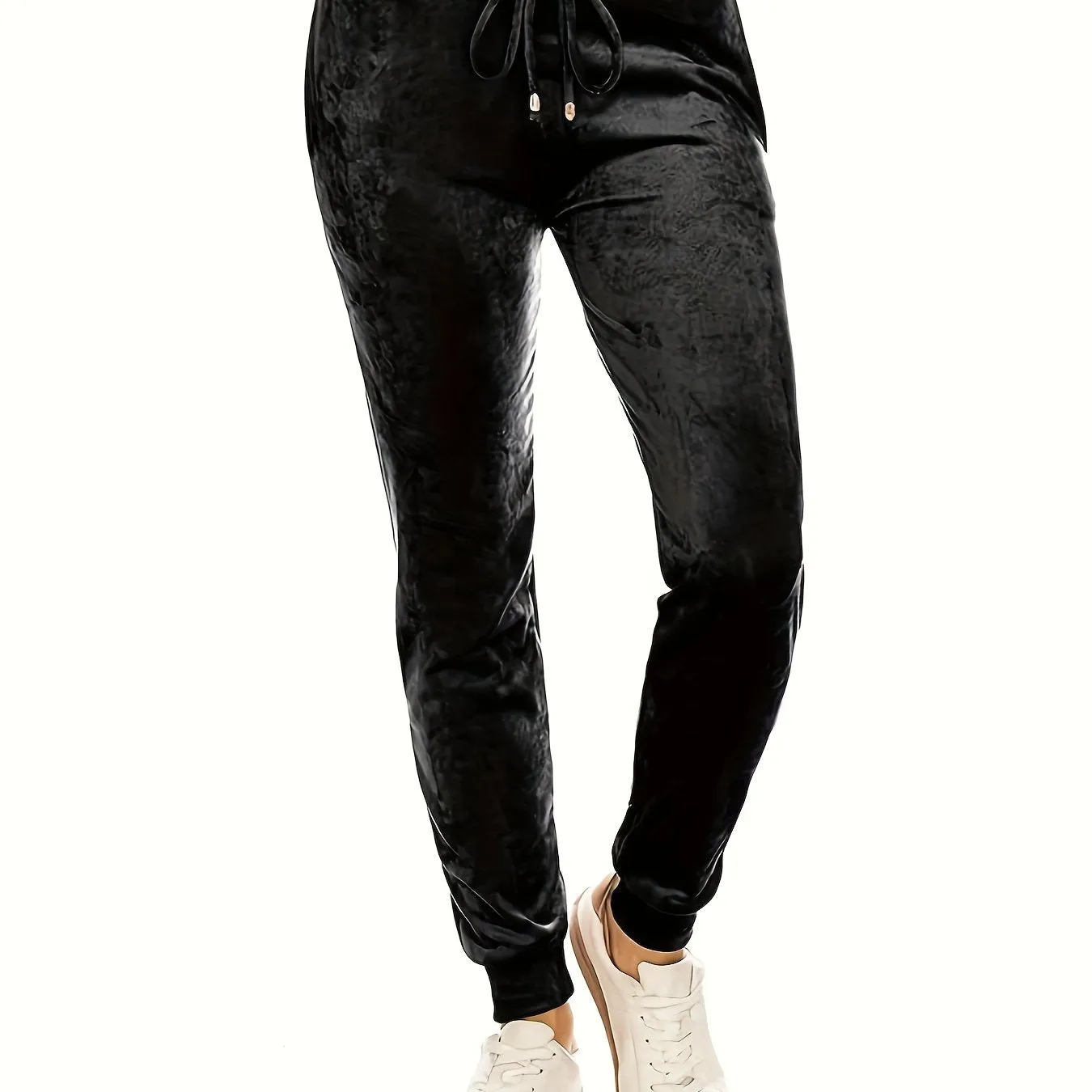 Super Soft Velvet Women's Casual Jogger Leggings for Winter Yoga Pants