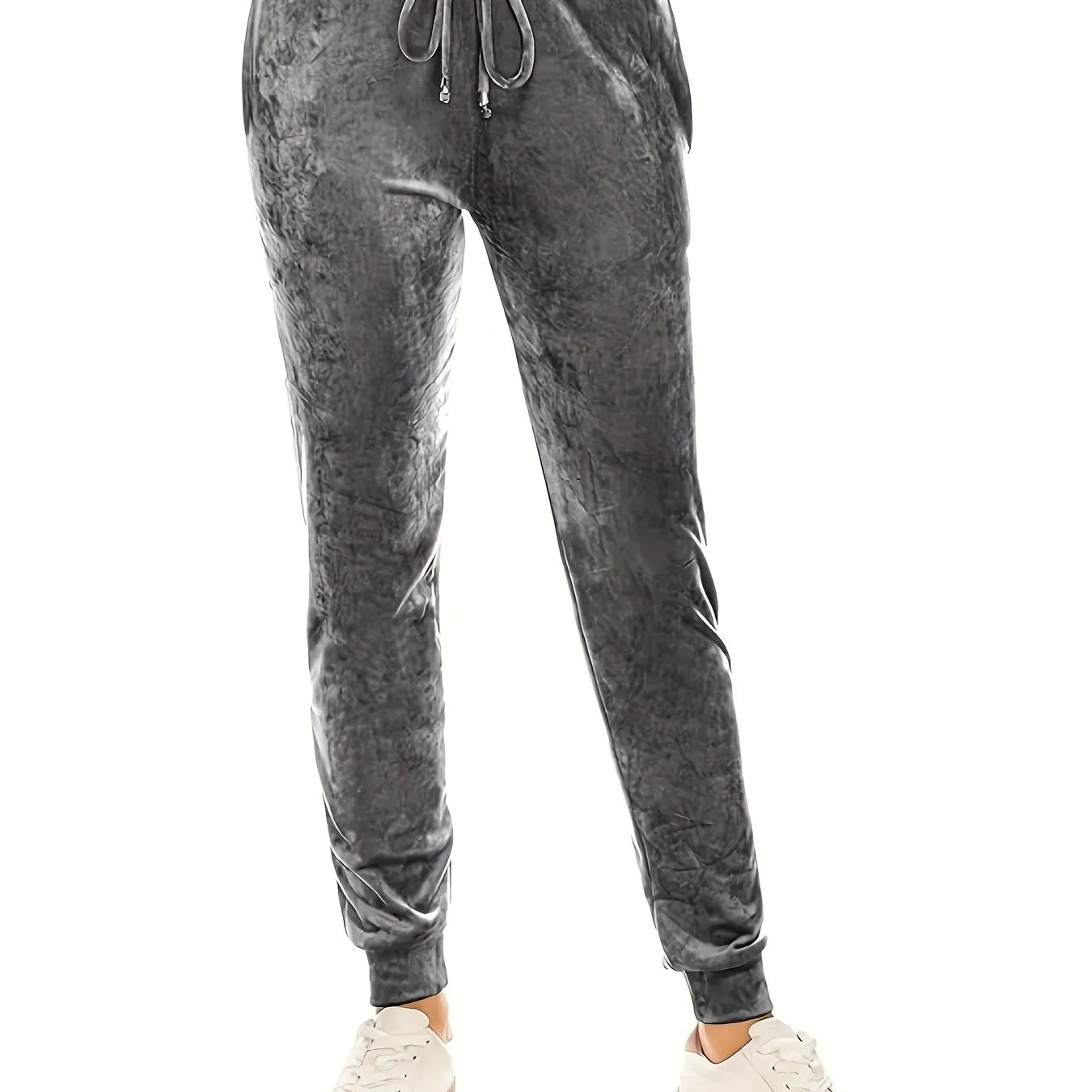 Super Soft Velvet Women's Casual Jogger Leggings for Winter Yoga Pants