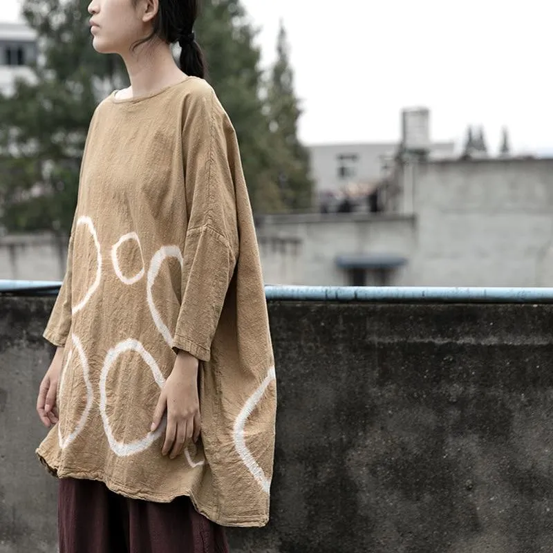 Tie Dye Circles Loose Top | Lotus