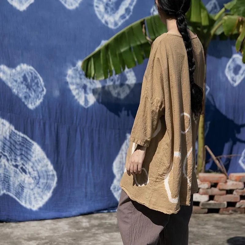 Tie Dye Circles Loose Top | Lotus