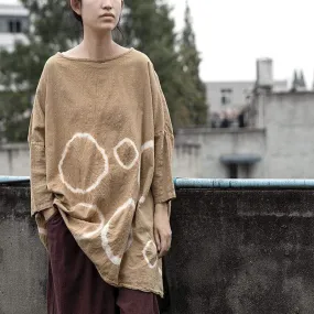 Tie Dye Circles Loose Top | Lotus