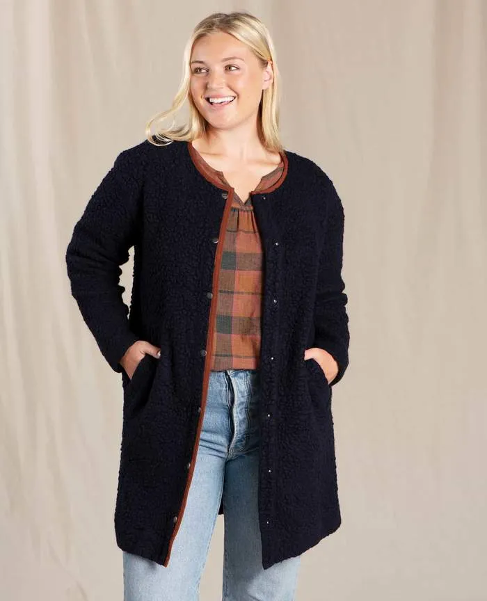 TOAD&CO SESPE SHERPA WOMENS COATIGAN