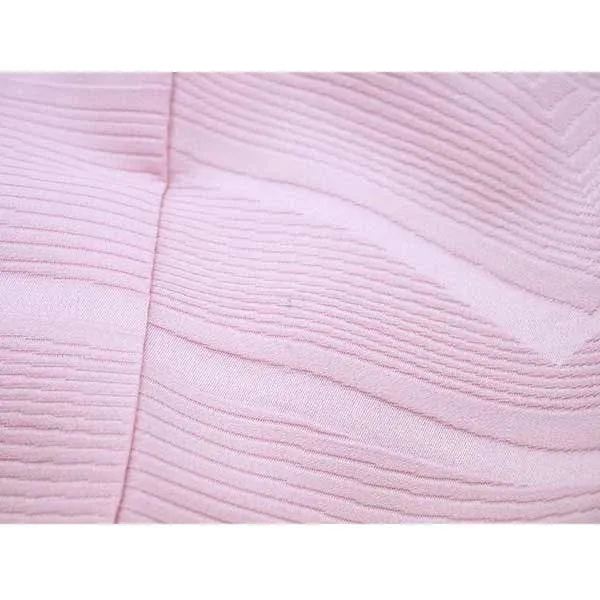 Vintage Haori Kimono Jacket Silk, Pink base, Wave Pattern