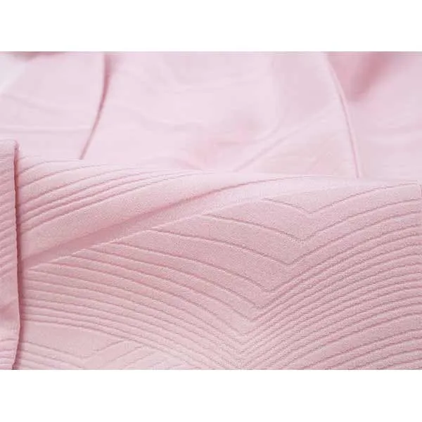 Vintage Haori Kimono Jacket Silk, Pink base, Wave Pattern