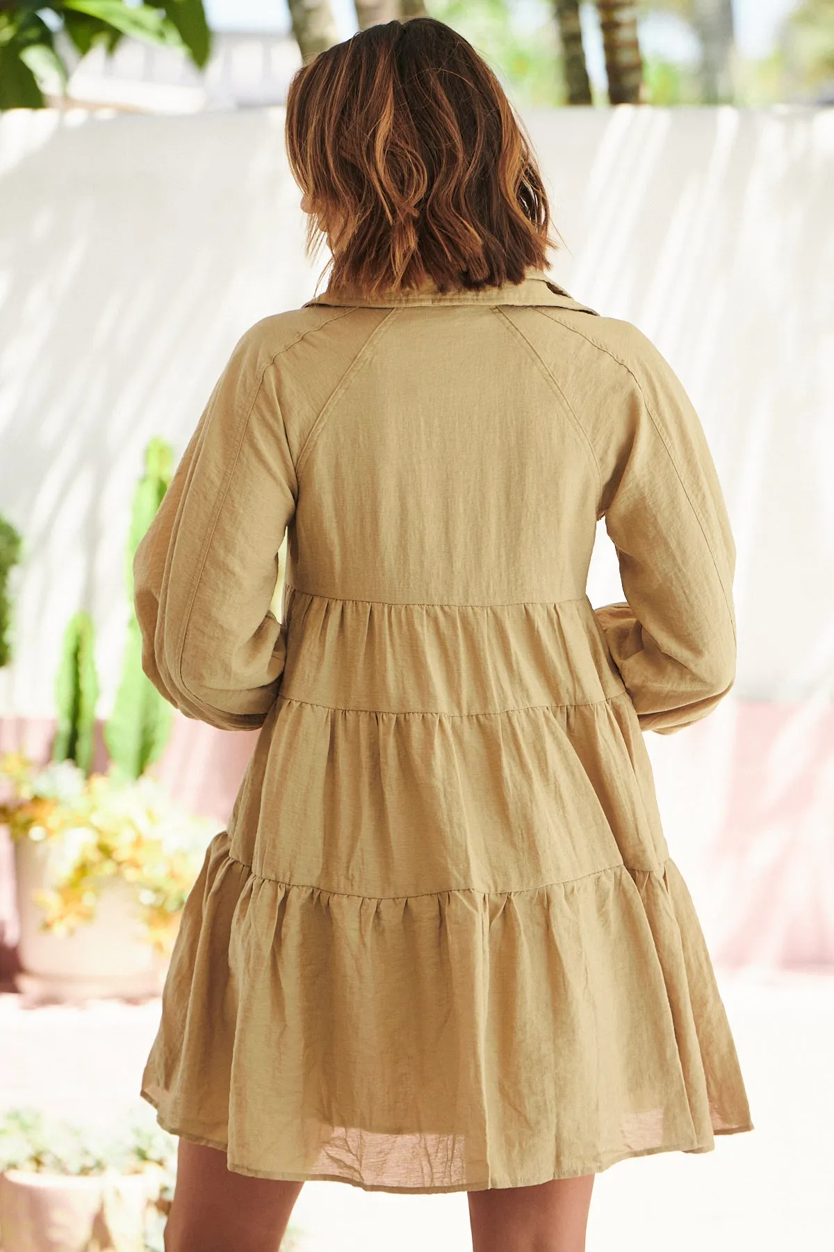 Wistful Mini Dress - Olive