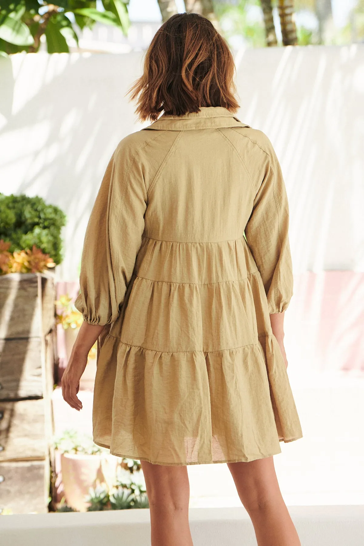 Wistful Mini Dress - Olive