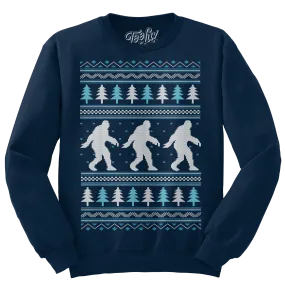 Yeti Christmas Crewneck Sweatshirt - Navy